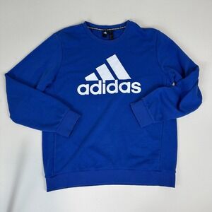 ADIDAS ORIGINALS Crewneck Sweatshirt Pullover Sweater Blue Mens Large Longsleeve